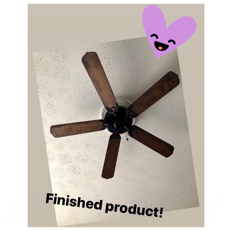 DIY fan, fan makeover, ceiling fan makeover, painted fan, diy painted fan, ceiling fan makeover